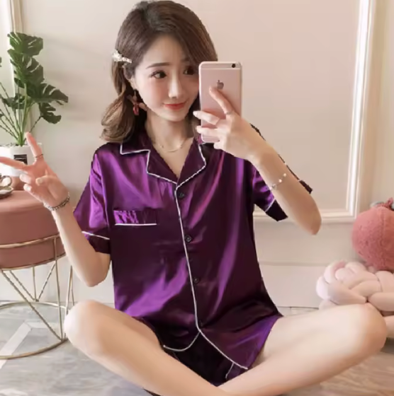 Smooth Short-sleeved OEM Sleepwear