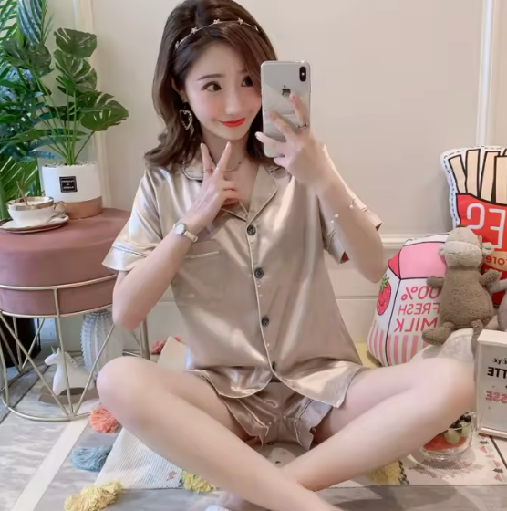 Smooth Short-sleeved OEM Sleepwear