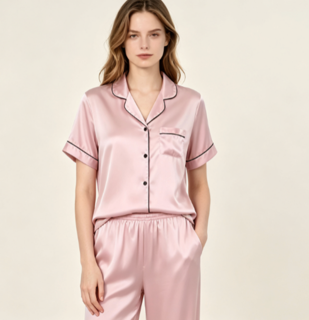 Smooth Short-sleeved OEM Sleepwear