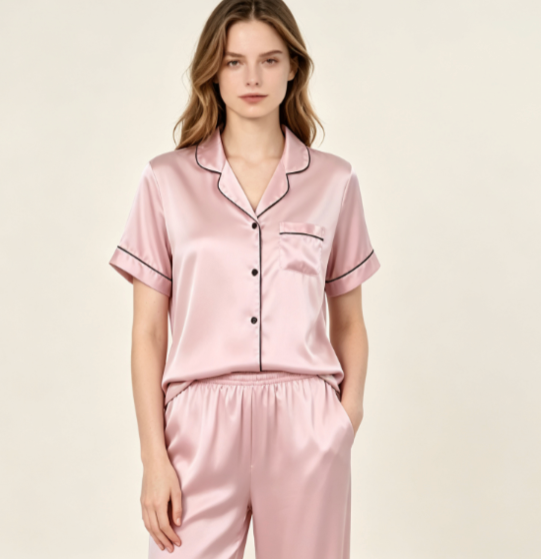 Smooth Short-sleeved OEM Sleepwear