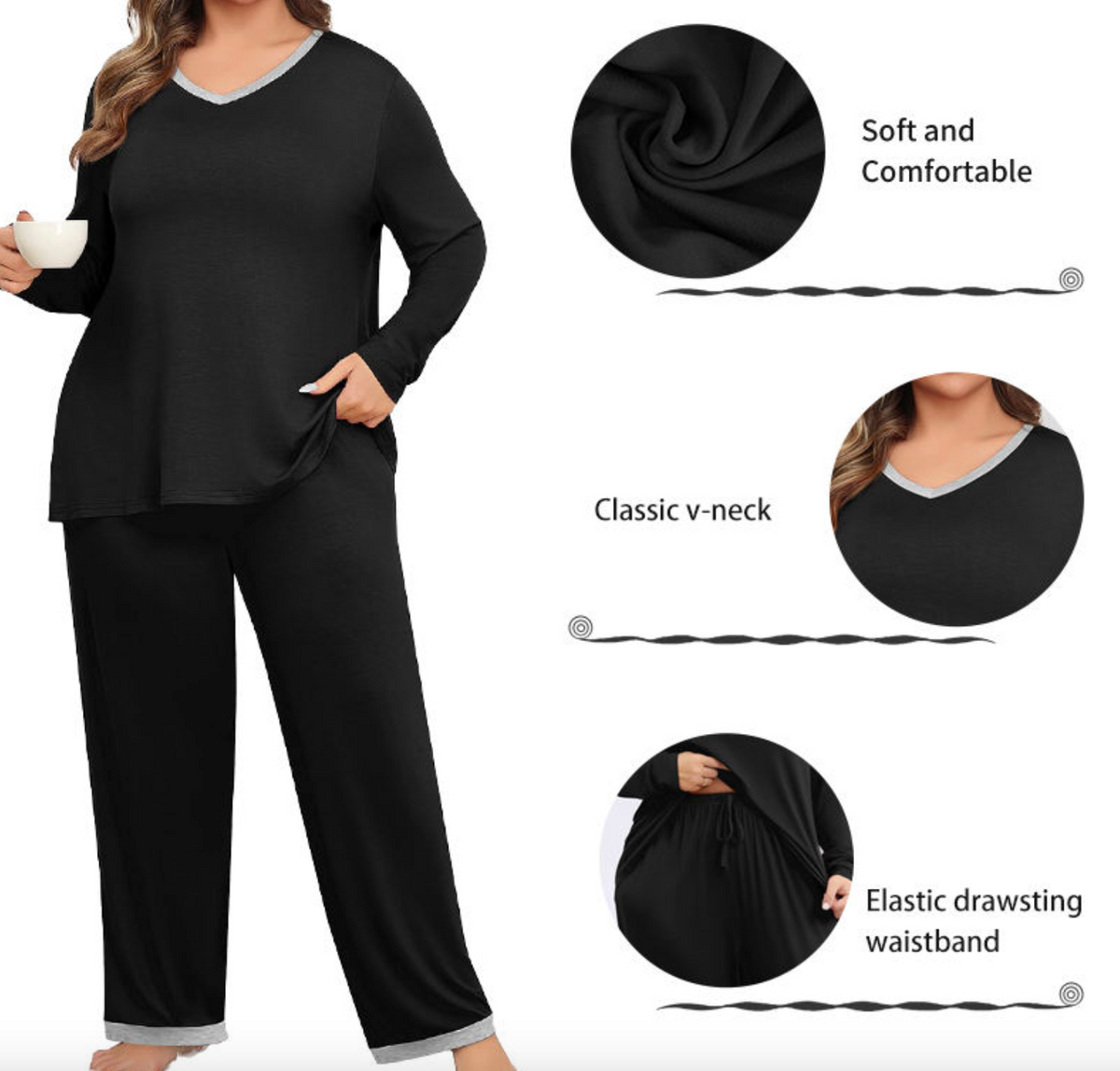 Breathable Plus Size Pajamas