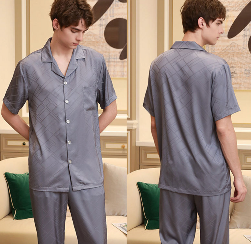 Silk Satin Men's Pajamas Set